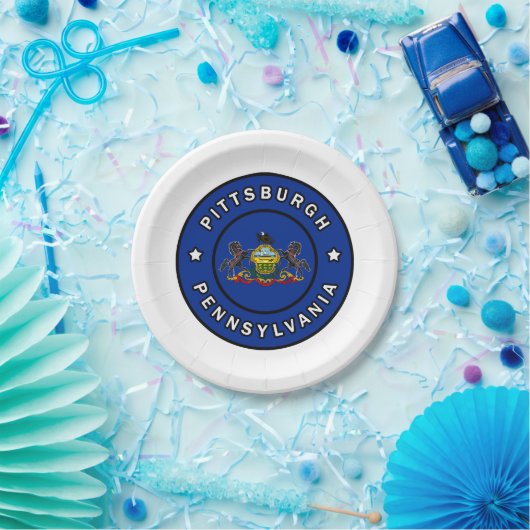 Assiettes En Carton Pittsburgh Pennsylvanie (Fête)