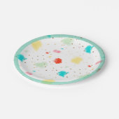 Assiettes En Carton PixDezines Cupcake Sprinkles/Faux Gold (Angle)