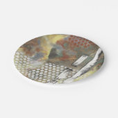 Assiettes En Carton Pixels marbrés II (Angle)