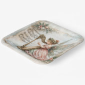 Assiettes En Carton Pixie Fairy Jouer une harpe (Angulaire)
