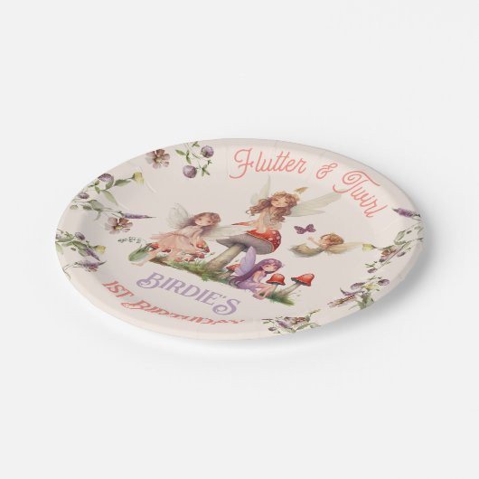 Assiettes En Carton Pixie Fairy Princesse Enchanted (Angle)