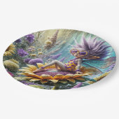Assiettes En Carton Pixie Fairy sur un tournesol (Angle)