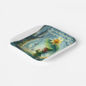 Assiettes En Carton Pixie sous la pluie (Angulaire)