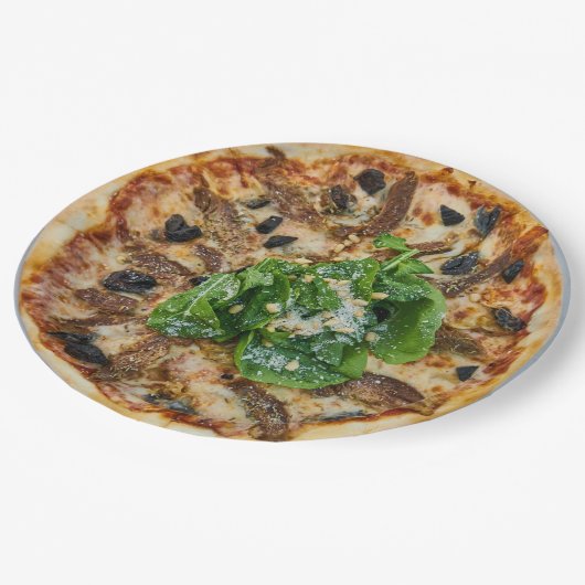 Assiettes En Carton Pizza (Angle)