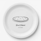 Assiettes En Carton Pizza (Devant)