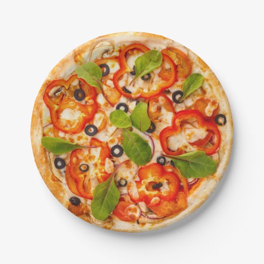 Assiettes En Carton Pizza (Devant)