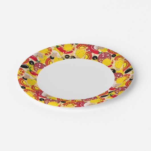 Assiettes En Carton Pizza (Angle)