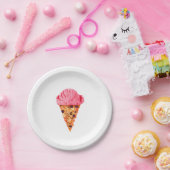 Assiettes En Carton Pizza à la crème glacée (Fête)