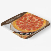 Assiettes En Carton Pizza Business Blanc Brown (Angulaire)