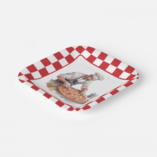 Assiettes En Carton pizza cool (Angulaire)