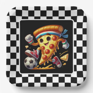 Assiettes En Carton Pizza cool de football
