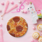 Assiettes En Carton Pizza de pepperoni (Fête)