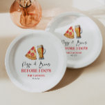 Assiettes En Carton Pizza et brasses avant le dîner de répétition<br><div class="desc">C'est une pizza et brasse avant que je ne le fasse ! Plaques de papier pour le dîner du Mariage de bière !</div>