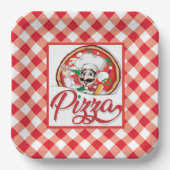 Assiettes En Carton Pizza italienne (Recto)