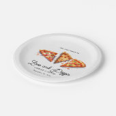 Assiettes En Carton Pizza italienne | Partie d'engagement (Angle)