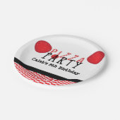 Assiettes En Carton Pizza Party Pepperoni Custom Anniversaire (Angle)