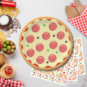 Assiettes En Carton Pizza Pizza Pizza Pizza Pizza fête d'anniversaire