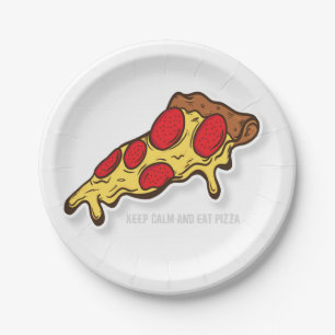 Assiettes En Carton Pizza (plaque à papier)