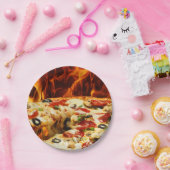 Assiettes En Carton Pizza Suprême (Fête)