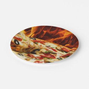 Assiettes En Carton Pizza Suprême