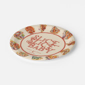 Assiettes En Carton Pizza | tranche (Angle)