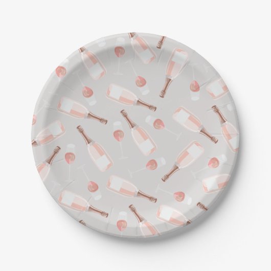 Assiettes En Carton Pla en papier Motif de Brunch et Bubbly (Devant)