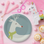 Assiettes En Carton Places de vacances modernes de Reindee (Fête)