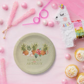 Assiettes En Carton plage ananas tropical mariage (Fête)