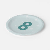 Assiettes En Carton Plage Anniversaire Bulles Turquoise Plaque de papi (Angle)