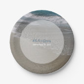 Assiettes En Carton Plage balnéaire & Mariage de sable (Devant)