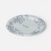 Assiettes En Carton Plage Corail Reef Sea Shell & Starfish Plaques en  (Angle)