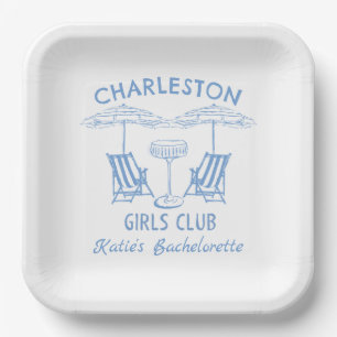 Assiettes En Carton Plage Côte Bleue Bachelorette Party