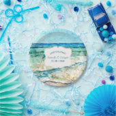 Assiettes En Carton Plage côtière Thématique Événement Papier Plate (Fête)