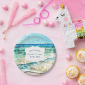 Assiettes En Carton Plage côtière Thématique Événement Papier Plate (Fête)