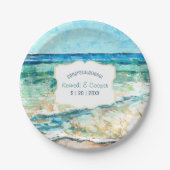 Assiettes En Carton Plage côtière Thématique Événement Papier Plate (Devant)
