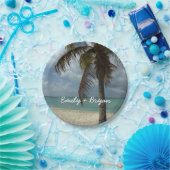 Assiettes En Carton Plage d'Aruba I Belle Scène Nature (Fête)