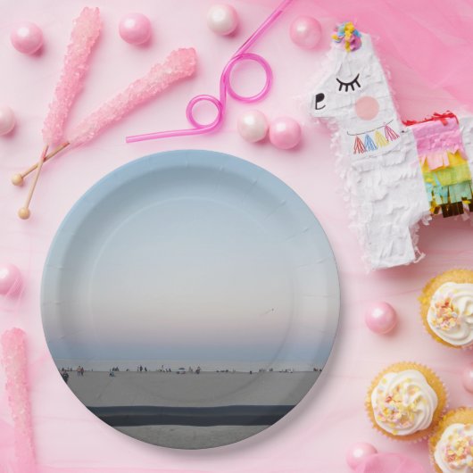 Assiettes En Carton Plage de Hampton (Fête)