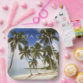 Assiettes En Carton Plage de Punta Cana | République dominicaine (Fête)