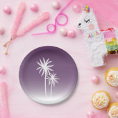 Assiettes En Carton Plage d'Ombré Palm Trees (Fête)