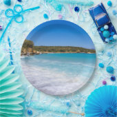 Assiettes En Carton Plage exotique Île tropicale Paradis (Fête)