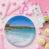 Assiettes En Carton Plage exotique Île tropicale Paradis (Fête)