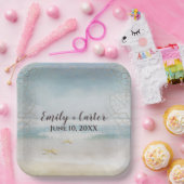 Assiettes En Carton Plage Océan mariage Avec Starfish (Fête)