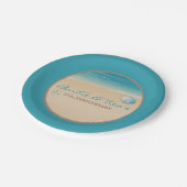 Assiettes En Carton Plage, partie d'océan (Angle)