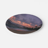 Assiettes En Carton Plage romantique à Dusk (Angle)