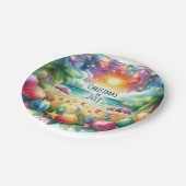 Assiettes En Carton Plage Tropicale Vibe Noël En Juillet (Angle)