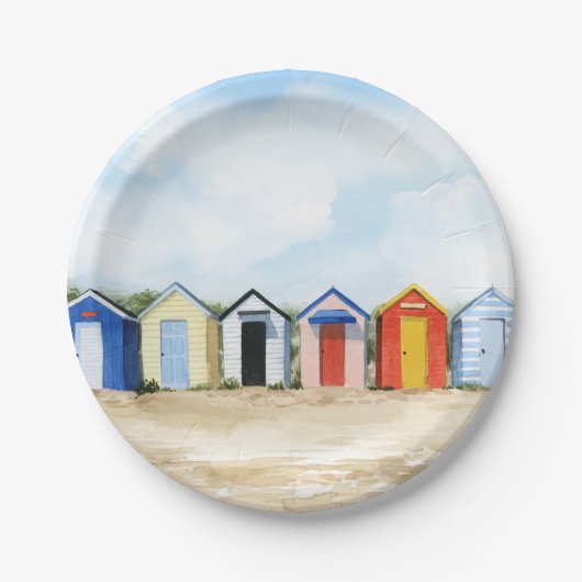 Assiettes En Carton Plages I (Devant)