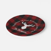 Assiettes En Carton Plaid (Angle)