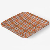 Assiettes En Carton Plaid automne (Angulaire)