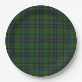 Assiettes En Carton Plaid bleu vert tartan Park (Devant)