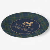 Assiettes En Carton Plaid Rocking Horse Baby Shower Envelope Seal (Angle)